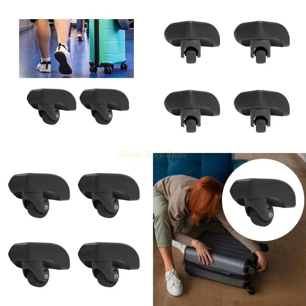 

X90D 4Pcs Replacement Luggage Wheel Accesory For Suitcase Maneuverability
