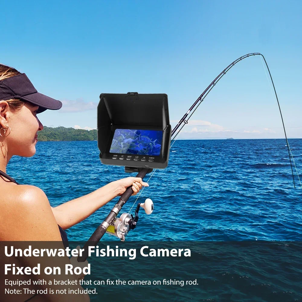 5 "IPS Full View LCD Color Display Underwater Fishing Camera 1080P High-definition Camera 20m Video Cable Camera Fish Detector