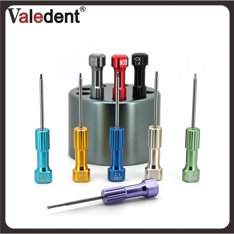 Stainless Steel Dental Orthodontic Screwdriver Set Micro Screwdrivers Dentistry Implant Lab Matching Tools for Osstem