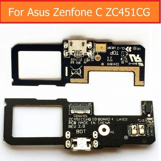 Hot Sale Genuine USB Date PCB Port Flex Cable Charger For Asus Zenfone C ZC451CG Jack Port Board Flex Cable With USB