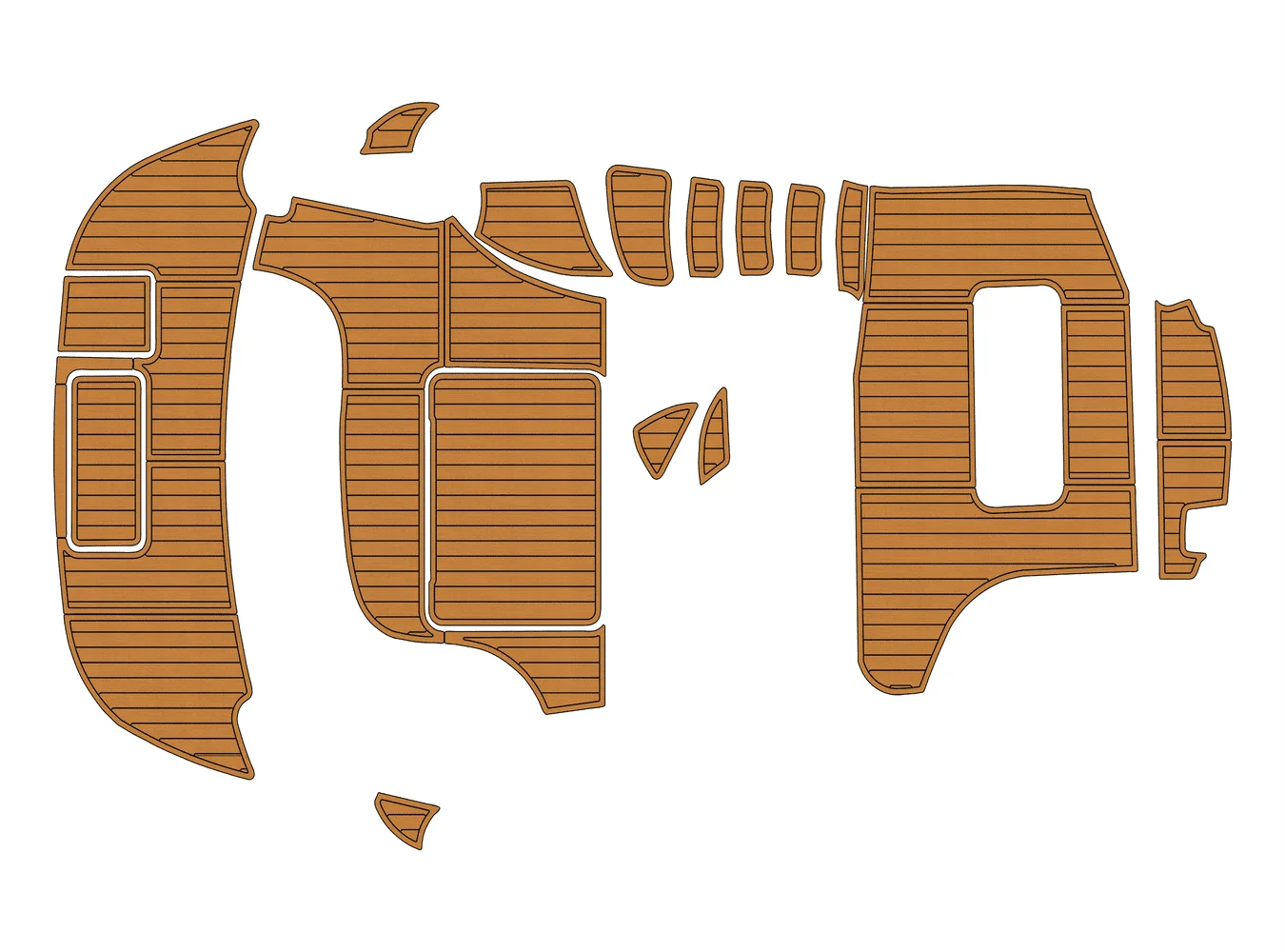 

1994-1999 Sealine F36 Statesman 1/4" 6mm EVA foam Non-Slip PVC Teak Decking marine Mat seadek aqua carpet Marine Floor