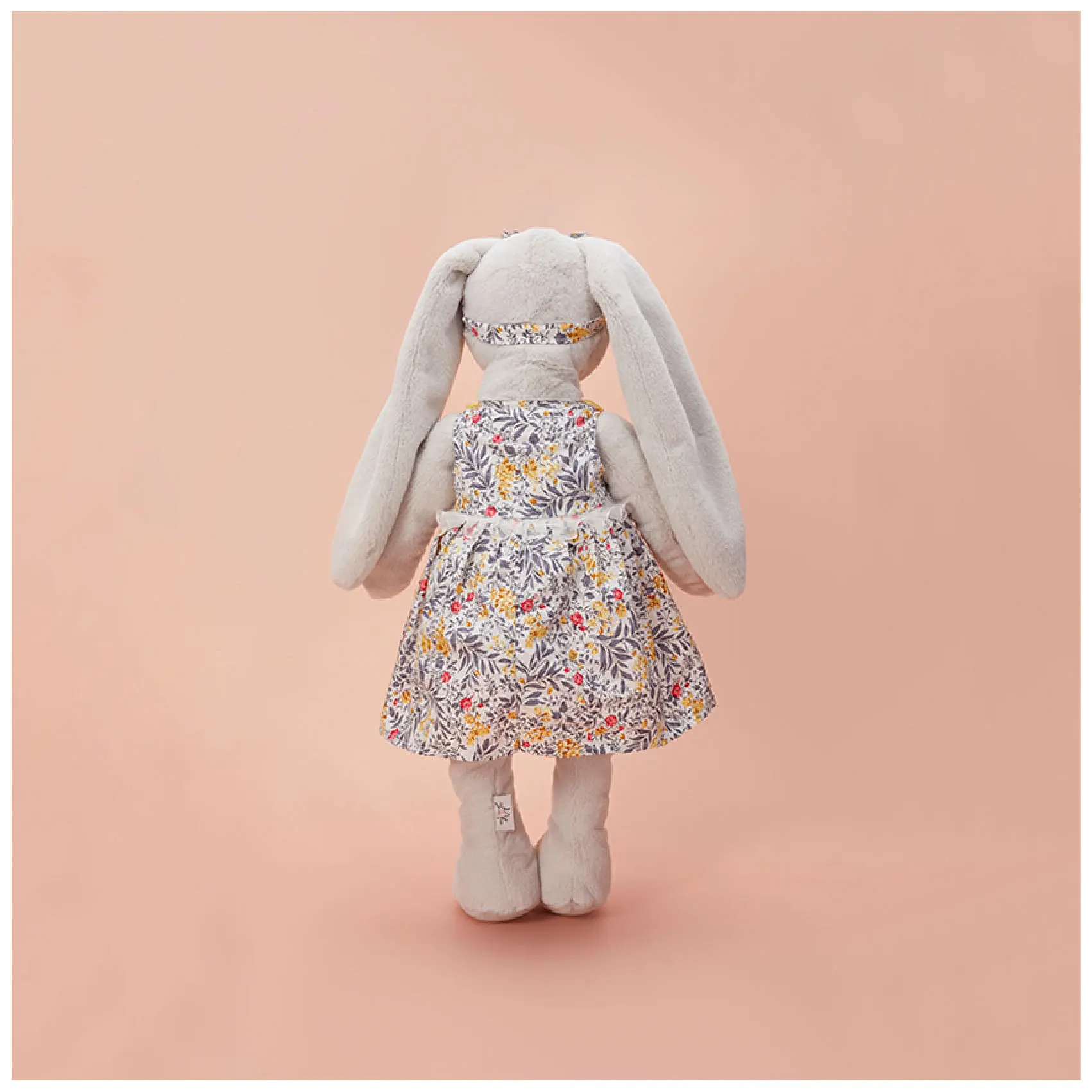 45cm Plush Rabbit Doll in a Flower Dress - Ideal Girls' Festival Gift & Indoor Decorative Ornament