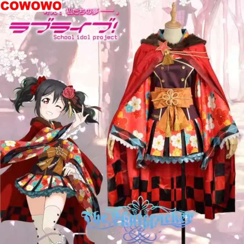 COWOWO Lovelive Yazawa Nico Taisho Kimono Cosplay Costume Cos Game Anime Party Uniform Hallowen Play Role Clothes Clothing