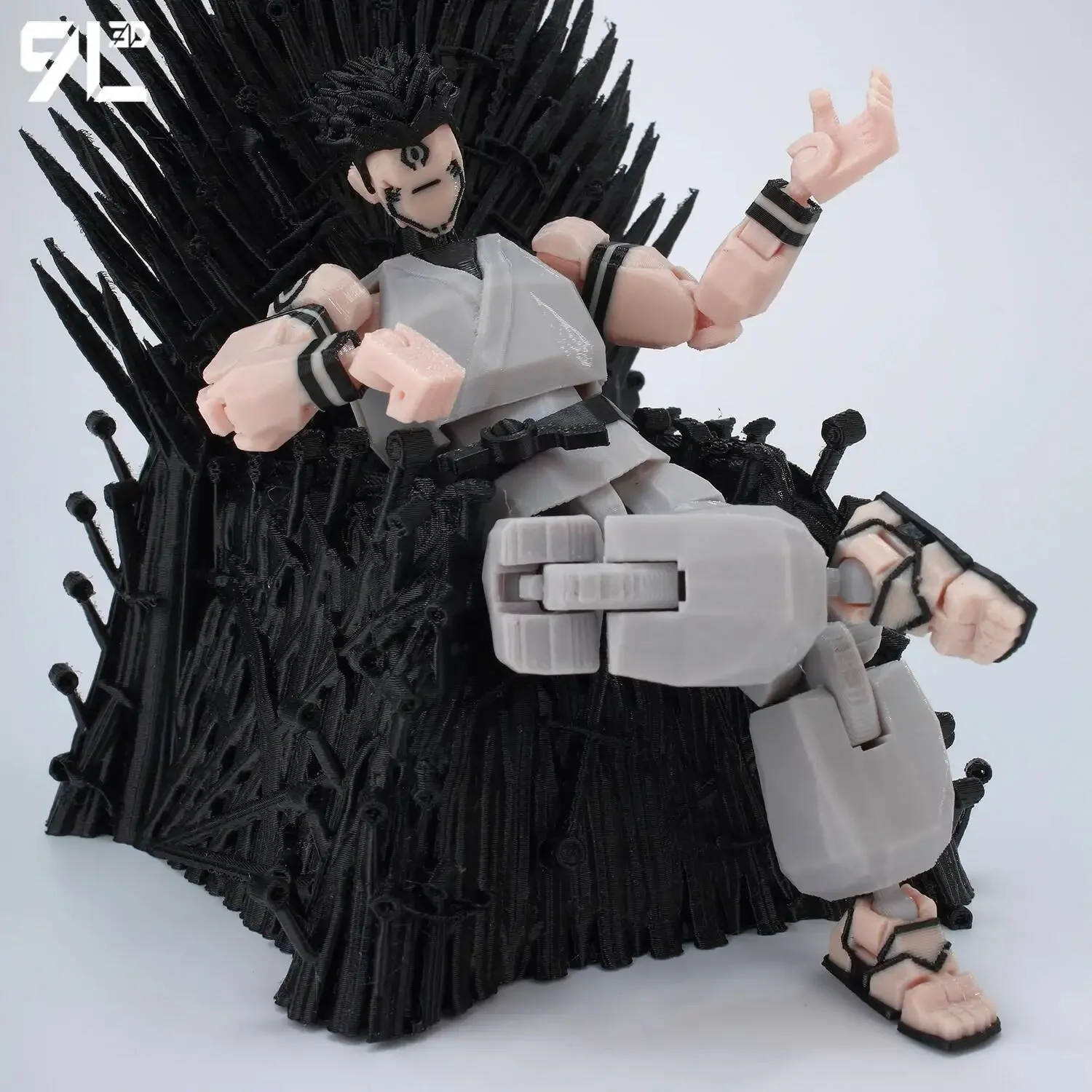 9L3D Titan 13 Vormontiertes Gojo Sukuna Jujutsu Toji Actionfiguren-Set 3D-Druck Dummy Glücksbringer Vollkörper Mechanischer Roboter Spielzeug – Detail 8