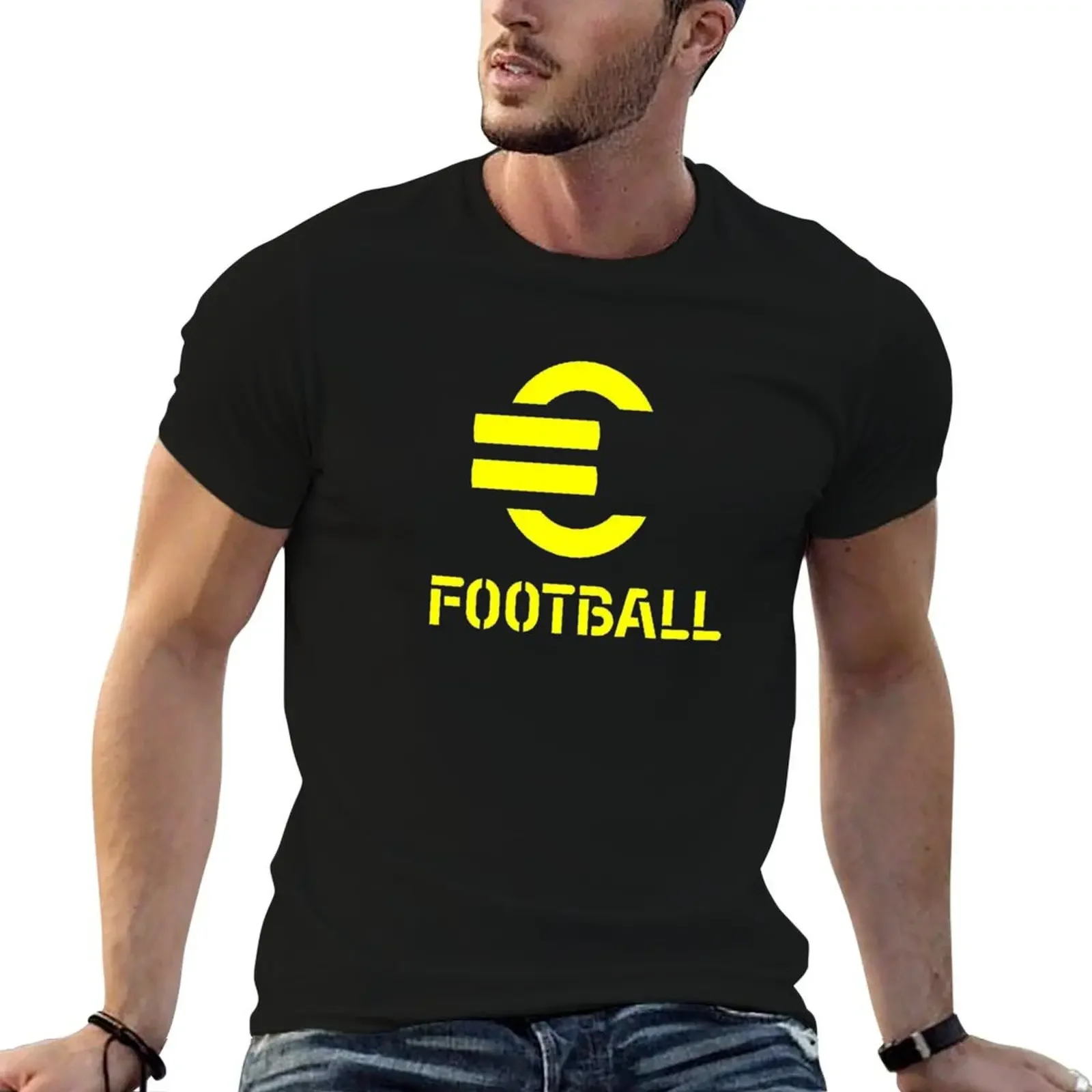 

efootball T-Shirt blue archive oversizeds mens big and tall t shirts