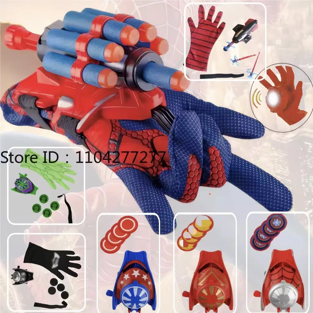 Pistola giocattolo Proiettili morbidi Lanciatore Spray Polso con guanti Lanciamento Bomba morbida Pistola giocattolo Giochi all'aperto Giocattoli