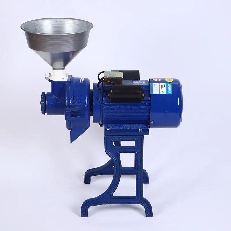 For Mini Electric Home Use Flour Mill Grinder Making Machine Maize Wheat Soybean Tomato Paste Corn Grits-Colloid m
