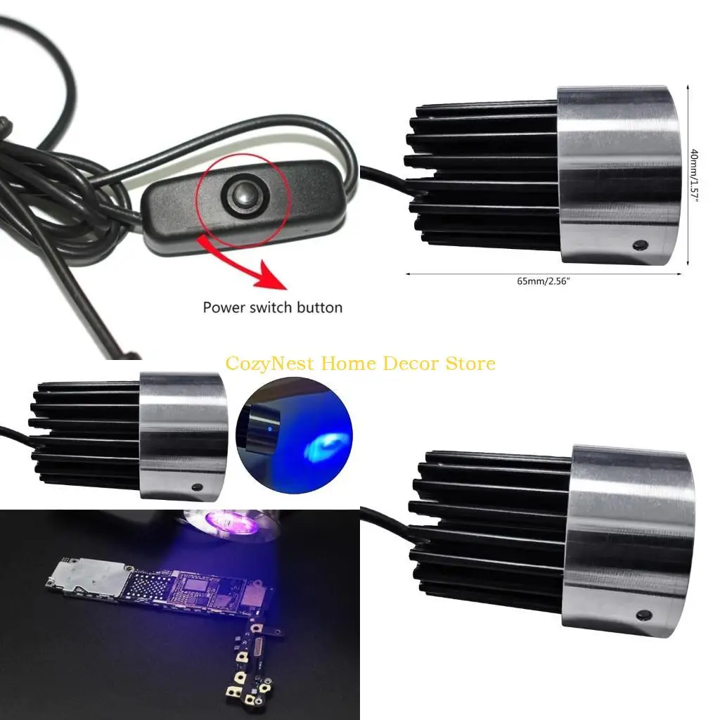 

92MF Upgraded Mobile PCB Repair Tool LED UV Glues Curing Lamp Light Ultraviolets Light