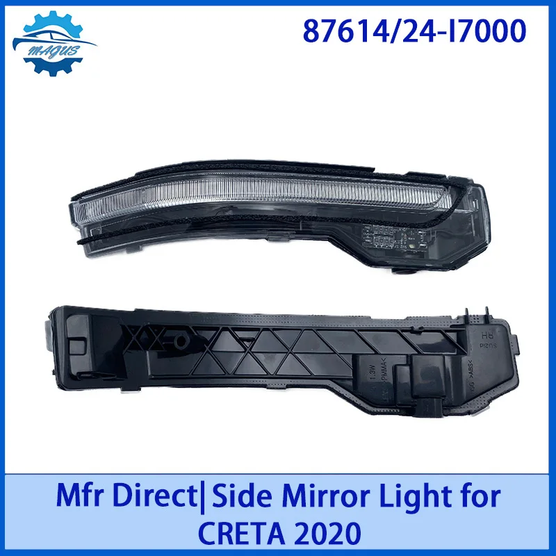 

【For 87614/24-I7000 HYUNDAI CRETA 2020 】Factory Direct LED Side Mirror Turn Signal | Plug & Play Waterproof Replacement