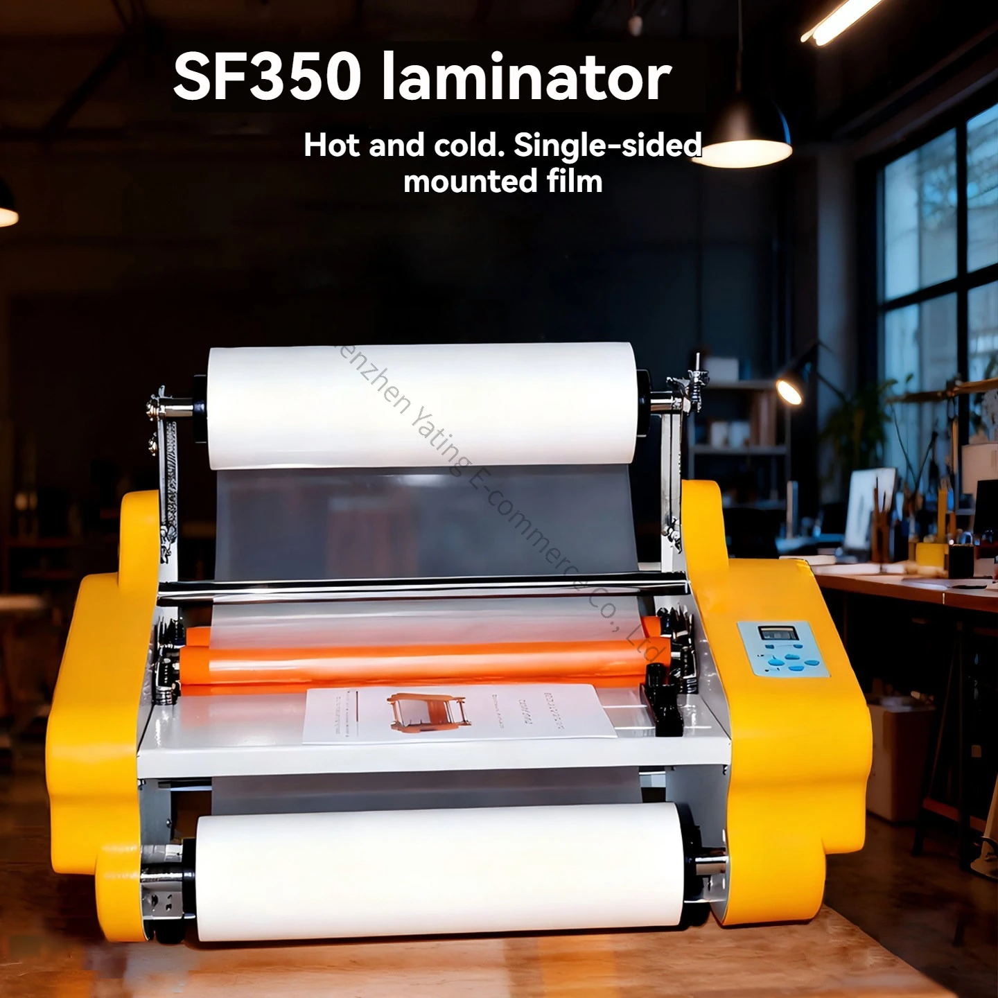 Electric Laminating Machine Small Double-sided Electric Advertising Cover Photo Album 350 Laminating Peritoneal Machine view 3