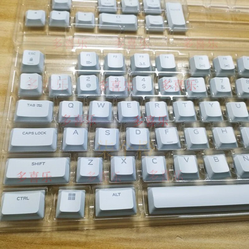 غطاء مفاتيح بديل أبيض واحد AA للوحة المفاتيح الميكانيكية Alienware AW510K