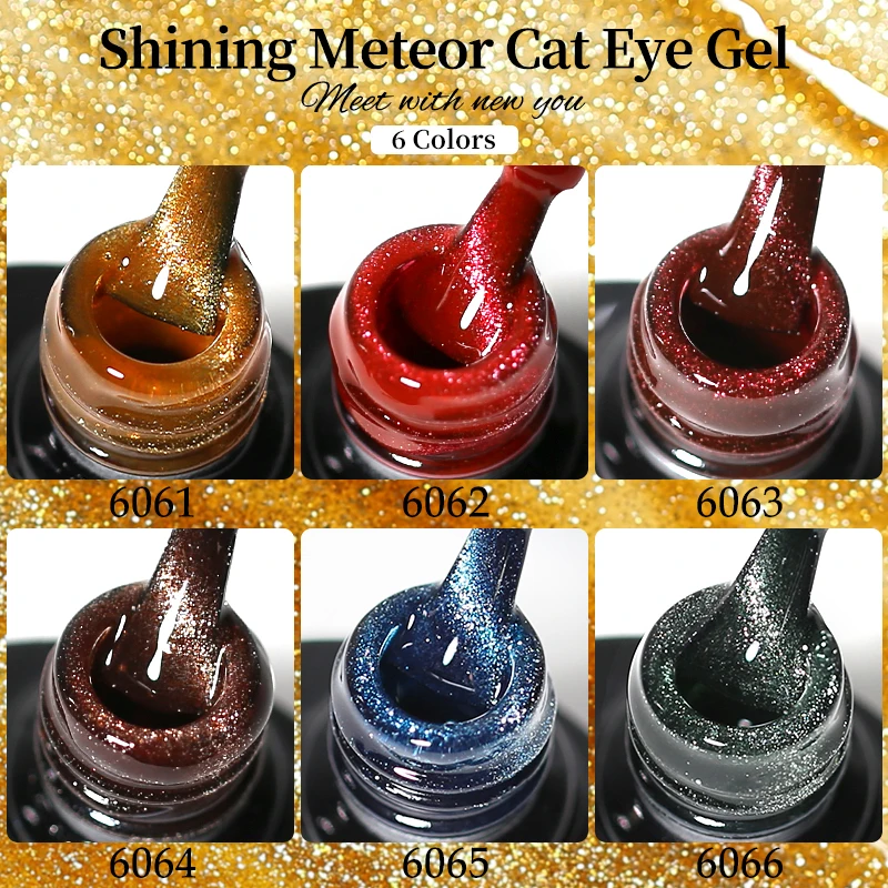 Arte Clavo 10ml Reflektierender Diamant-Katzenaugen-Gel-Nagellack Glänzender Meteorit-Magnetischer UV-LED-Gel für Nagelkunst-Salons Großhandel – Detail 6
