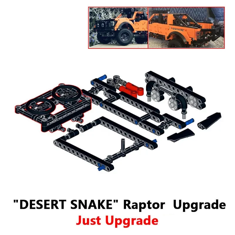 NEW MOC "DESERT SNAKE" RAPTOR PRERUNNER Pickup Cars Modified from Technical 42126 F-150 Raptor Building Blocks Model Toys