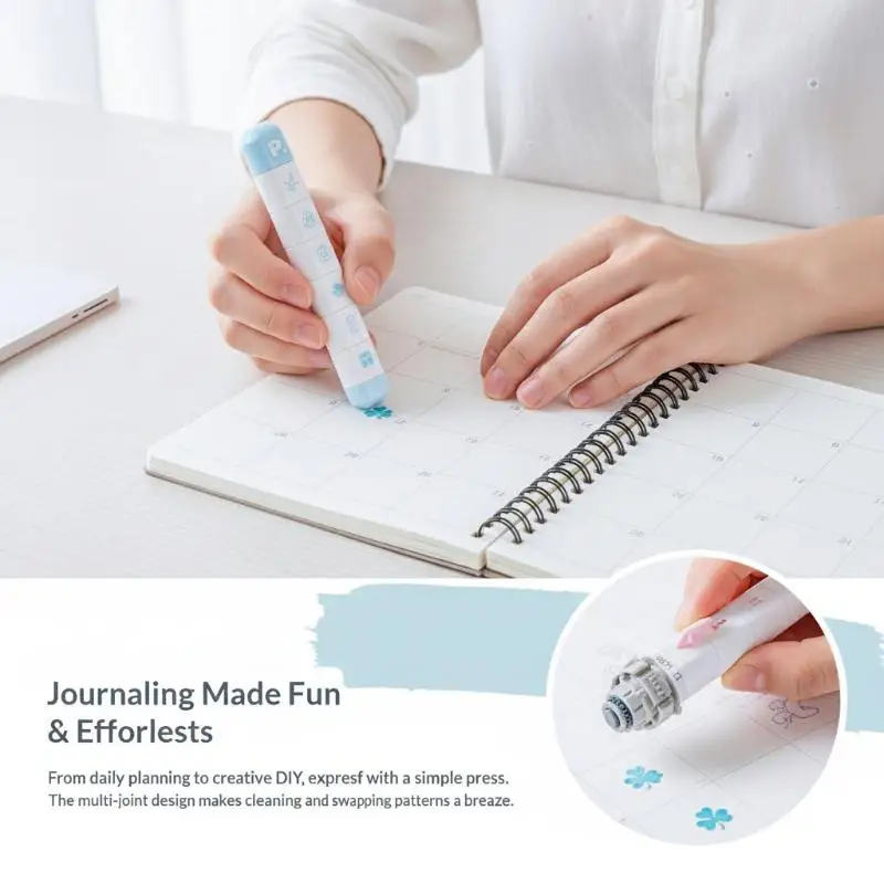 Kawaii Multilink Mood Stamp Fashion INS Style Decor Stamp for Adult Journal Scrapbooking Craft Hobby Use