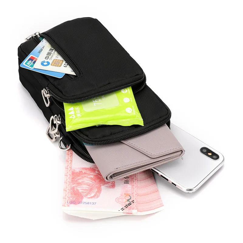 Universal Mobile Phone Bag For Phone Case Wallet Outdoor Sport Arm Purse Shoulder Bag Women Phone Pouch Shoulder Bag