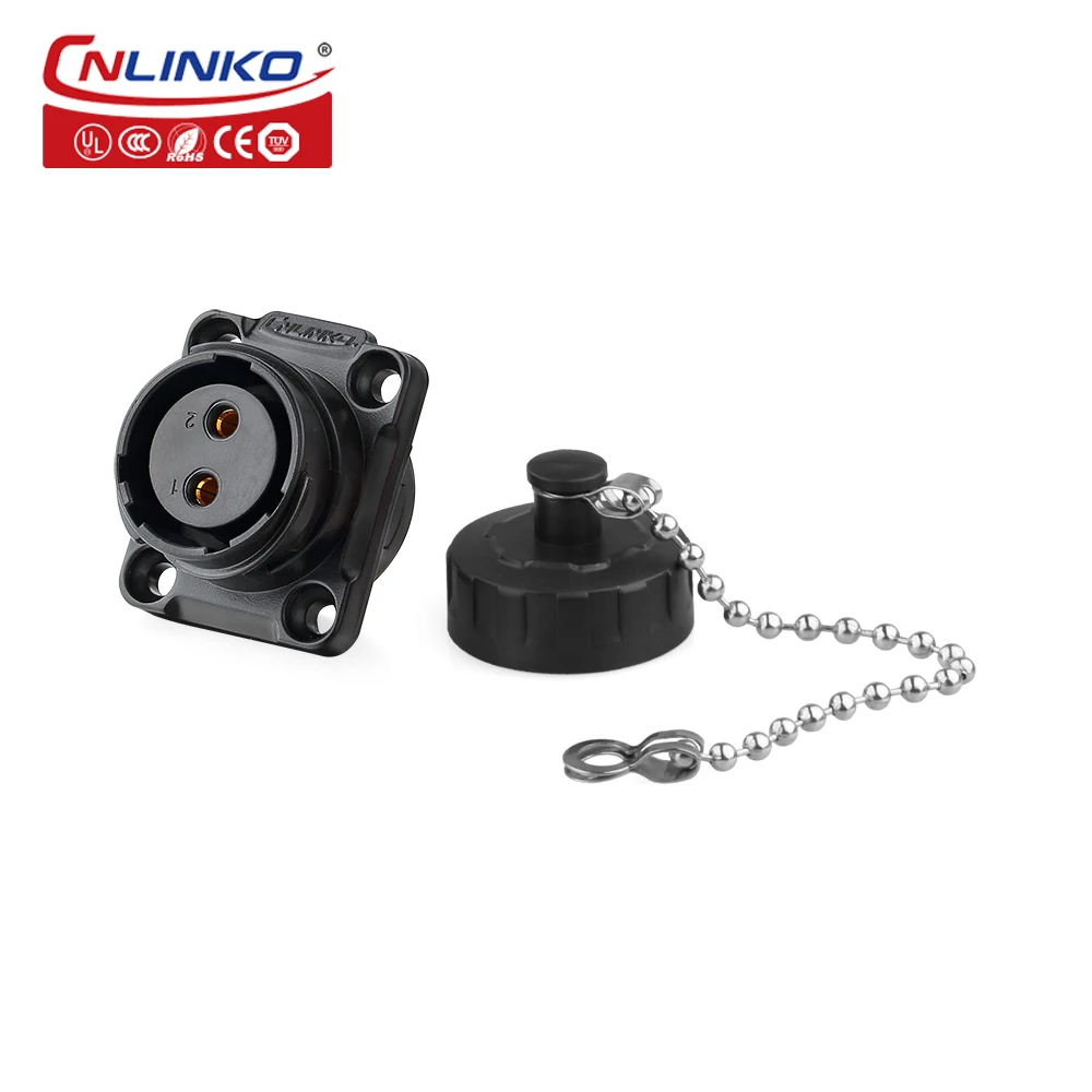 CNLINKO M20 2/3/4/7/9 Pin Industriële Connector PBT Plastic Paneelmontage 12V 5A-20A Waterdichte IP68 Elektrische Connector YM20