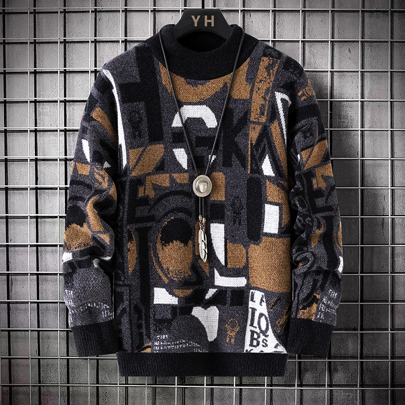

Свитер для мужчин, мужская одежда, уличная одежда, мужские пуловеры, весенняя модная осенняя мужская толстовка, вязаная повседневная Hombre, теплая однотонная