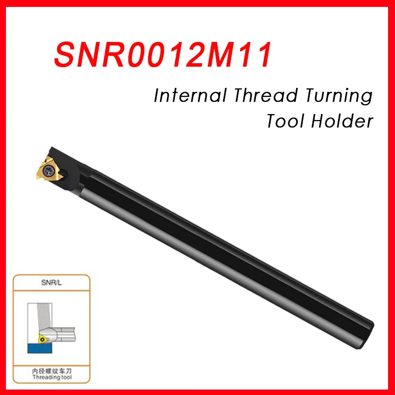 

SNR0012M11 Internal Thread Turning Tool Holder Metal Lathe Boring Bar Cutting Accessories CNC Lathe