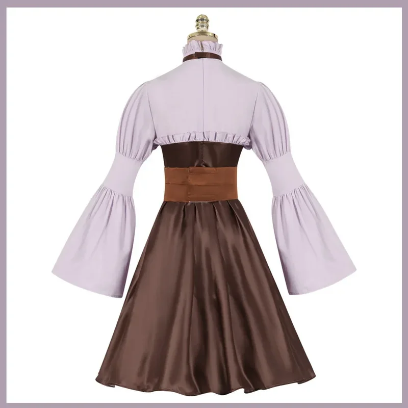 FC6Anime Frieren: Beyond Journey's End Linie คอสเพลย์ชุดวิกผมกระโปรงสีม่วงชุดเจ้าหญิง Lolita ผู้หญิงน่ารัก Carnival S @ FC8!