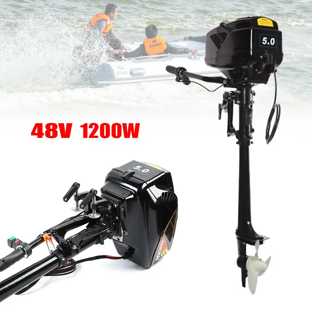 HANGKAI 48V 1200W Electric Outboard Motor Brushless Motor（Shaft Length:508mm）