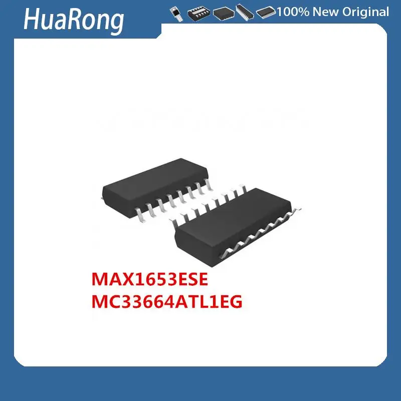 2Pcs/Lot  MAX1653ESE MAX1653  MC33664ATL1EG  SOP-16   L6225DTR SOP20  UCC27523DGNR  MSOP8