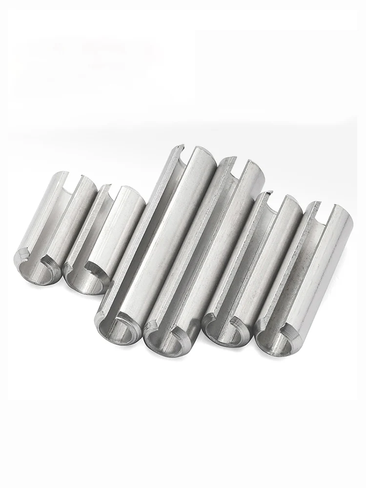 M1.5 M2 M2.5 M3 M4 -M12 304 Stainless Steel Spring Pins Cylindrical Elastic Open Dowel Pins Roll Pin Slotted Split Tension Pins