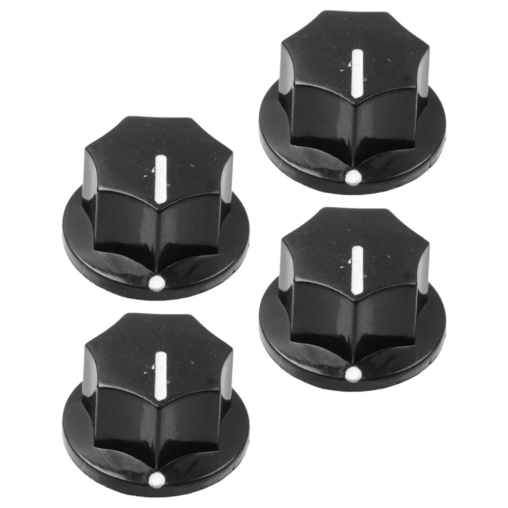 

4pcs Electric Guitar Knob Caps Bakelite Rotary Potentiometer Control Knobs For Volume Switch Audio Device Replacement Wear