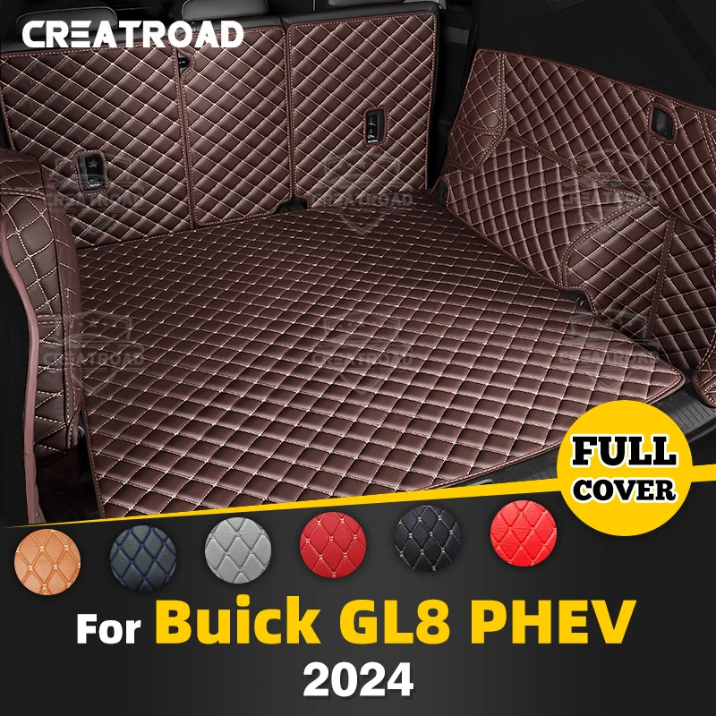 

Для Buick GL8 PHEV 6/7-seat 2024, автомобильный коврик для багажника с полным покрытием, автомобильный защитный коврик, грузовой вкладыш, аксессуары для интерьера