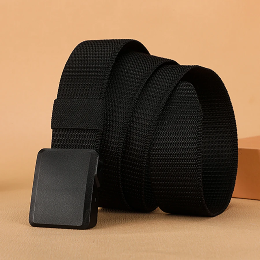 1Pc New Automatic Buckle Nylon Belt Outdoor Hunting Multifunctional Tactical Canvas Belt High Quality Men And WomenBelt
