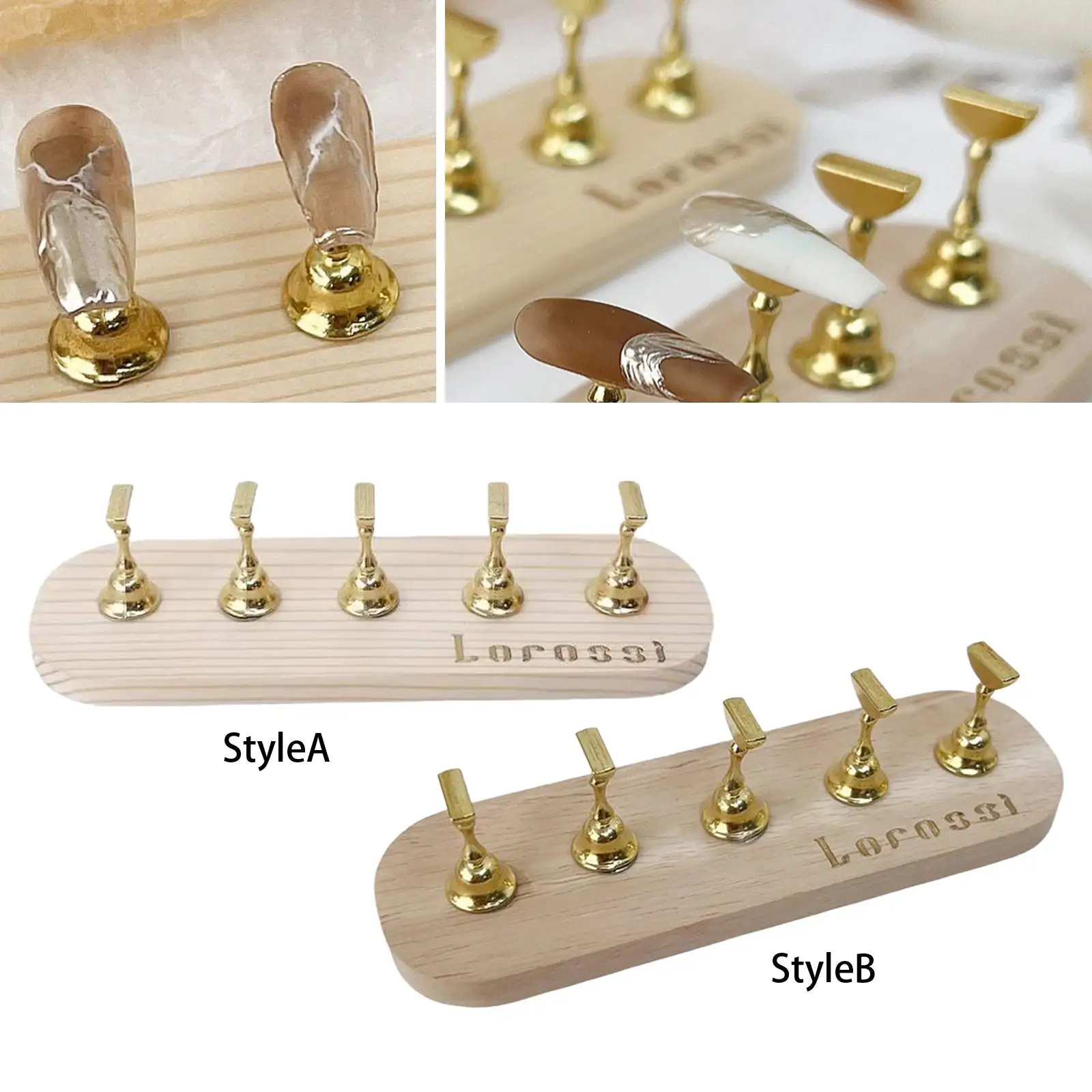 Nail Art Practice Stand with Base Accessories, DIY Nail Art Holder,