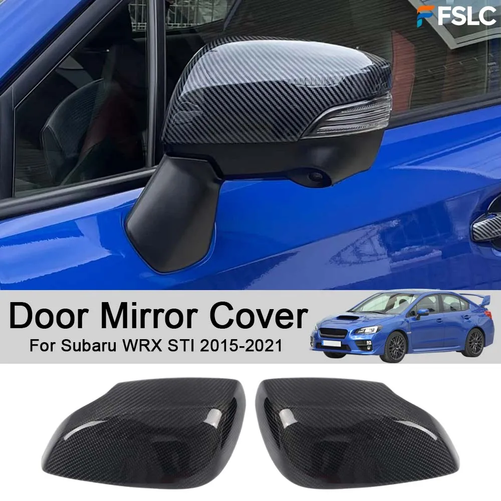 Car Rearview Accessories Door Mirror Cover For Subaru WRX STI 2015-2021 Carbon Fiber Car Styling Upgrade Modify A Car