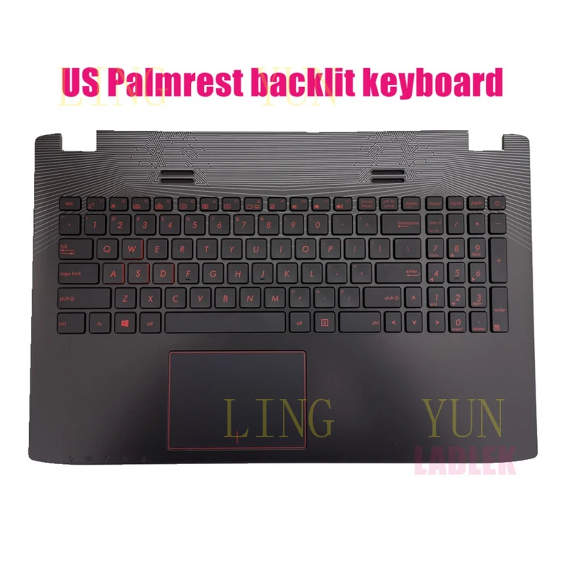 Z  US Palmrest Backlit keyboard for ASUS ROG GL552V/GL552VX/GL552VW/GL552VL