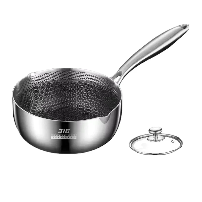 

Versatile 316 Stainless Steel Pot for Home Cooking and Baby Food, Designed for Steaming, Boiling, Frying and Stir-Frying