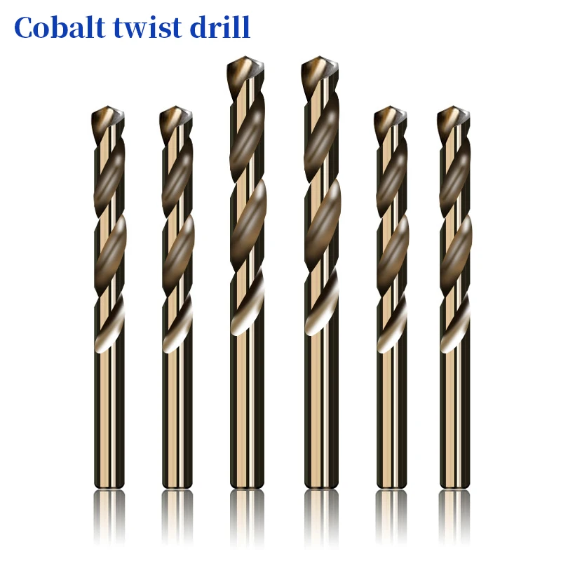 1.0-13mm HSS M35 Cobalt Coated Twist Drill Bit Set Core Drill Bit Wood Metal Hole Saw Cutter Stainless Steel Wood Metal Drilling