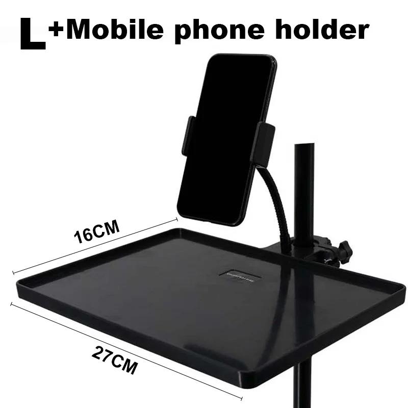Verstellbarer Wimpernschalenhalter für Ringlicht – aufsteckbarer Organizer-Ständer mit Telefonhalter für Wimpernverlängerung, Beauty-Zubehör