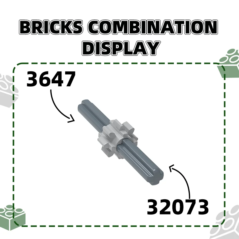 Wange-Pièces d'assemblage de jouets pour enfants, accessoires de documents Moc, compatibles avec la brique, bricolage, 416 Gear, 8 dents, nuits, 3647 pièces par lot