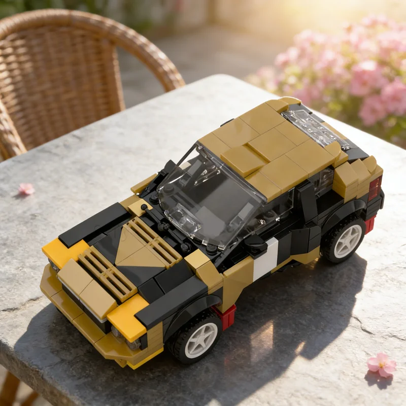 385pcs MOC City Champions Lancia Delta-MADEIRA'91 LiTE Series Class 16V Model Building Blocks Construction Christmas Gifts Toy