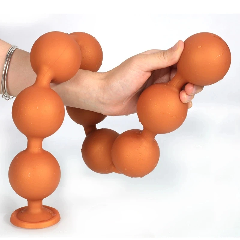 Huge Butt Plug Ball Silicone Anal Dilation Ball Buttplug Prostate Massage Huge Anal Bedas Soft Anal Plug Sex Toys For Men Women