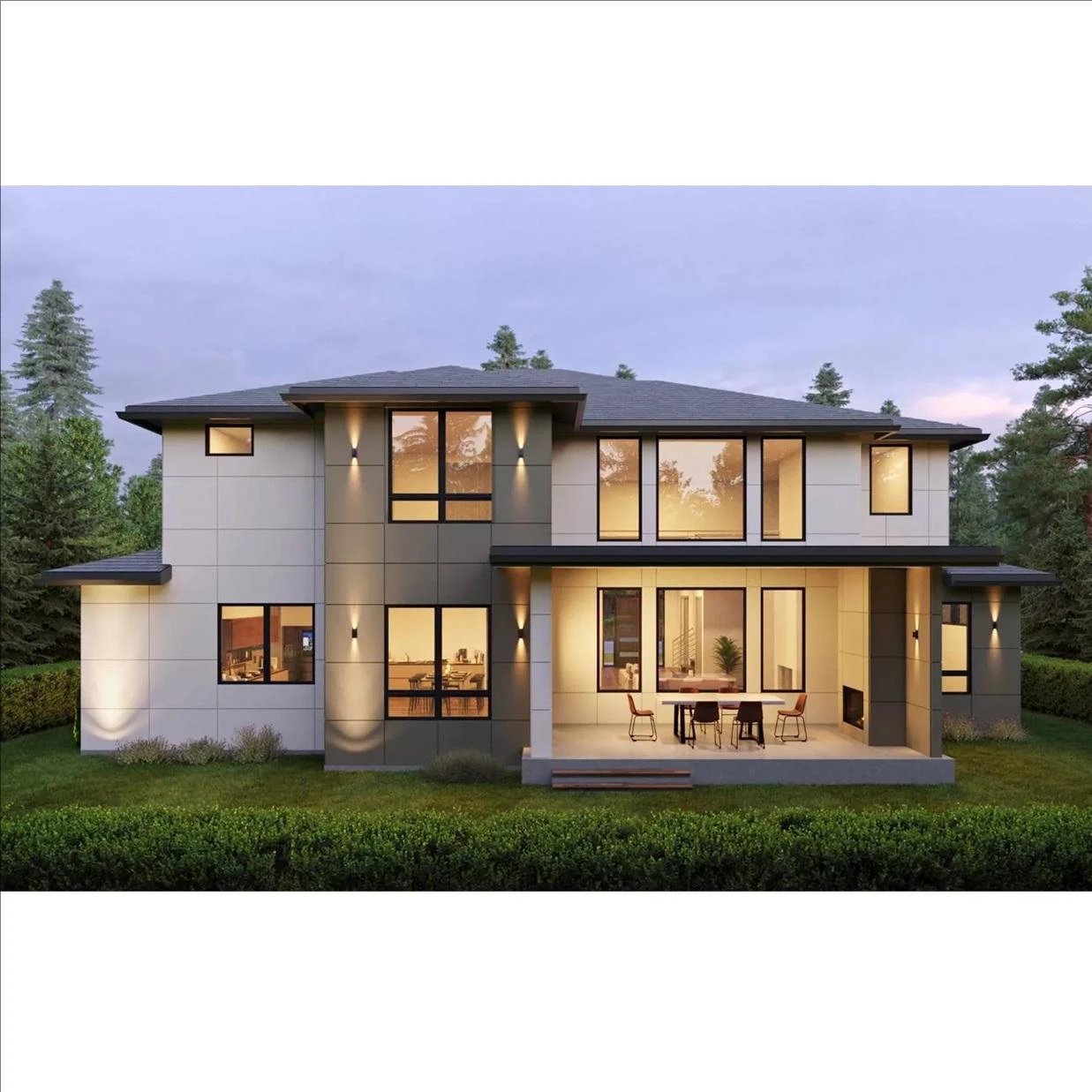 Luxury Modern 5-Bedroom Steel Structure Prefab Villa with Pool for Hotels & Resorts