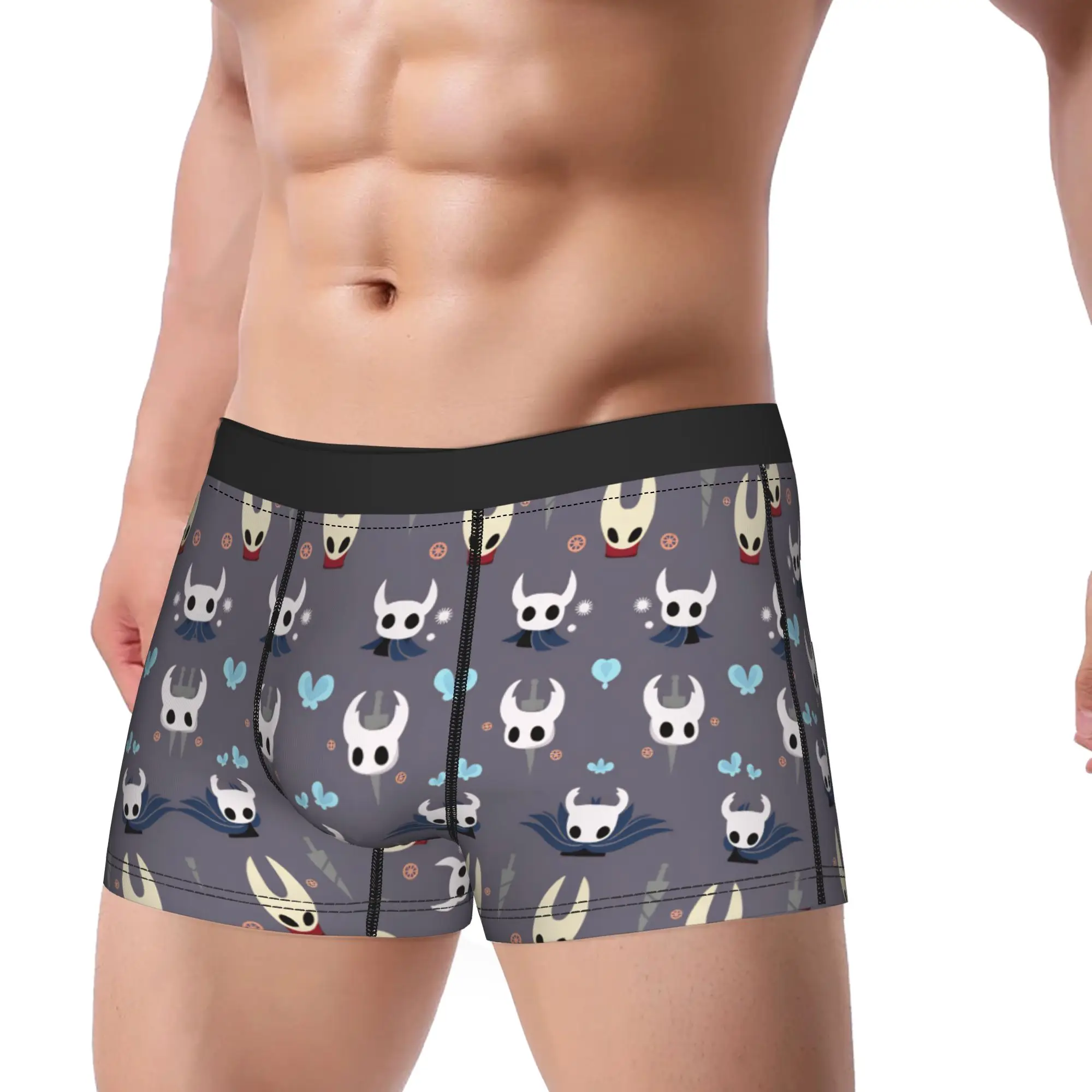 Hollow knigth  Underwear  Soft Trend Underpants Custom Shorts Briefs For Man Pouch Oversize Boxershorts