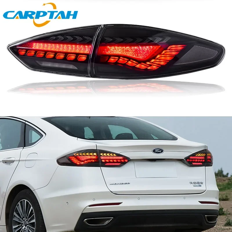 Car LED 12V Taillights For Ford Mondeo 2019 2020 2021 Rear Running Lamp Brake Reverse Turn Signal Waterproof Car Accessories