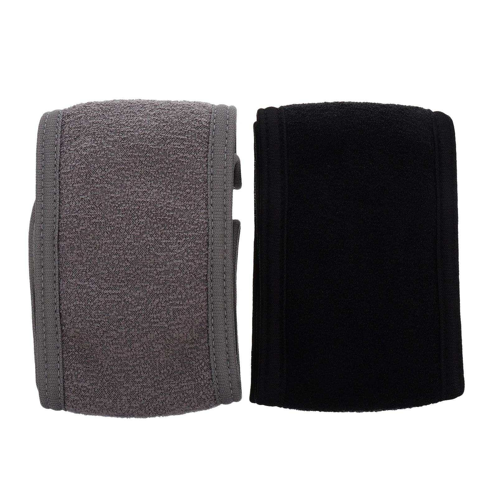 

2Pcs Face Washing Hair Band Soft Polyester Headband Bathing Makeup Supply Black Grey Face Washing Headband Makeup Headdress