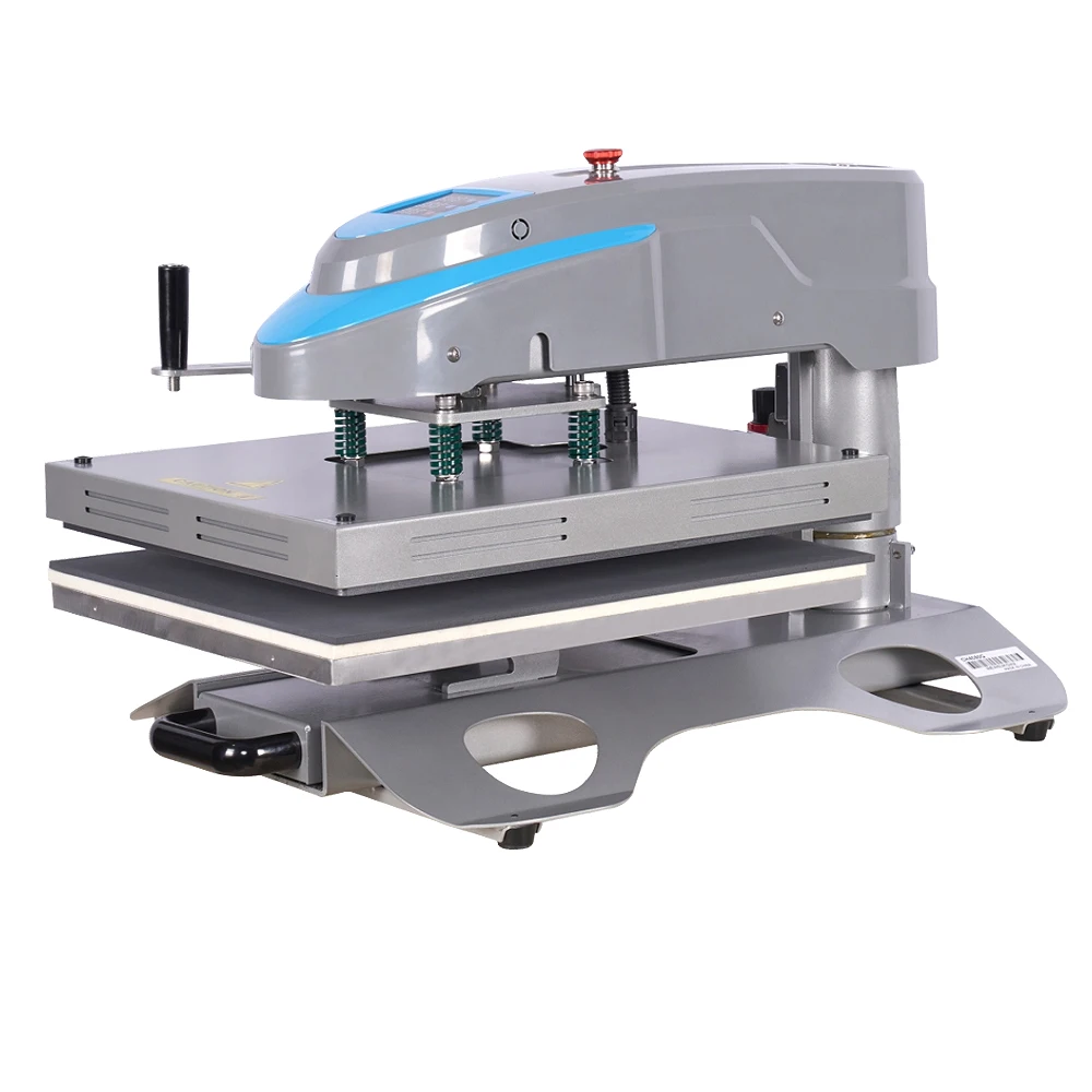 WD-6040Q Worlden Swing-Away Pneumatic Heat Press Machine with Slide-out Base Good Price