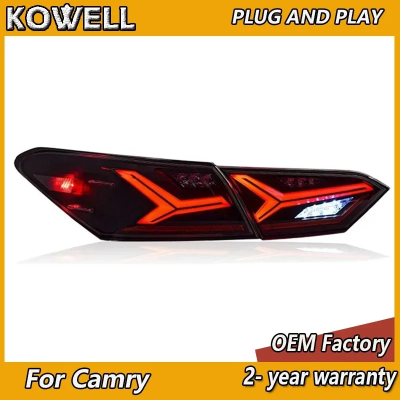 Car Styling for Toyota Camry Tail Lights 2018-2021 Camry Taillights Rear DRL Fog Brake Turn Signal Reversing