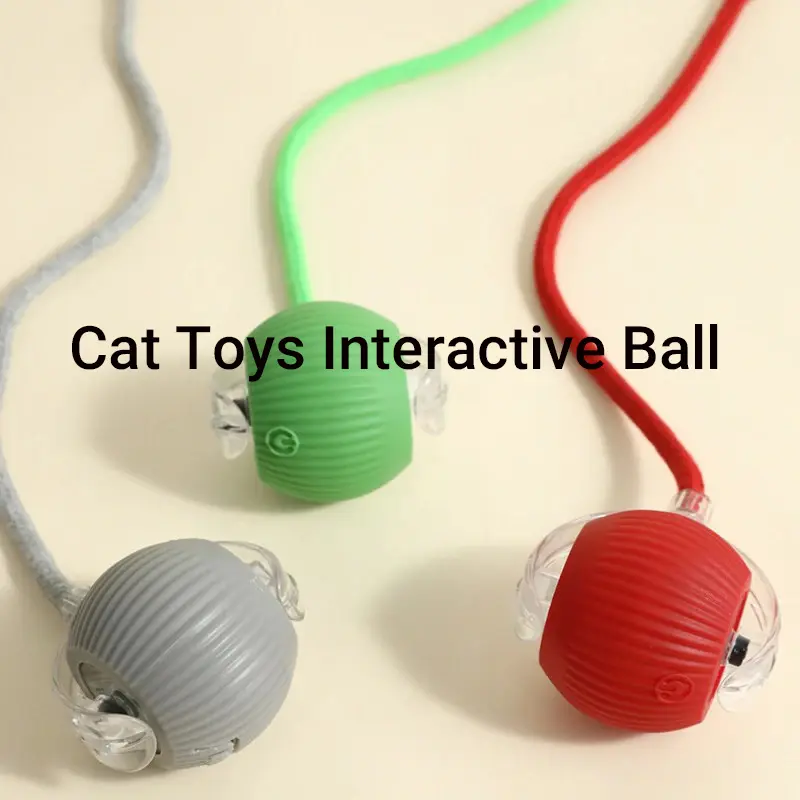 New Cat Interactive Ball Toy,Automatic Rolling Cat Ball Rechargeable,Smart Kitten Interactive Toy,Intelligent Balls Toy for Cat - 3