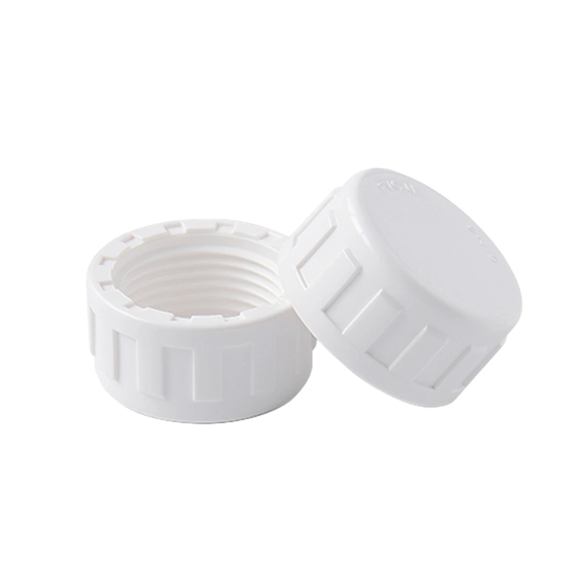 Tapa de PVC hembra para acuario, tapón de drenaje de tanque de peces blanco, tapón atornillado a mano, Conector de tubería de riego de jardín, 1