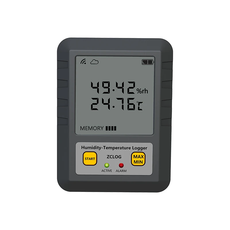 High Precision LCD Display Real Time Temperature And Humidity Data Logger