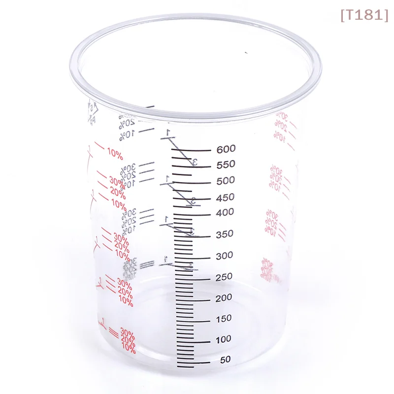 

[E] 10Pcs 600ml Plastic Paint Mixing Cups Mixing Pot Paint Mixing Calibrated Cup