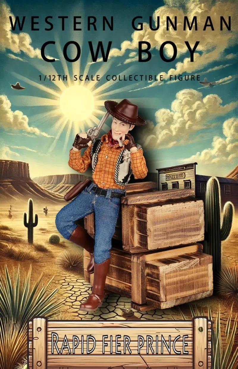 In Stock At Special Price  Joy Man Toys JMToys JM002 1/12 Western Shooter Figure Full Set Model 6'' Male Action Model Toy