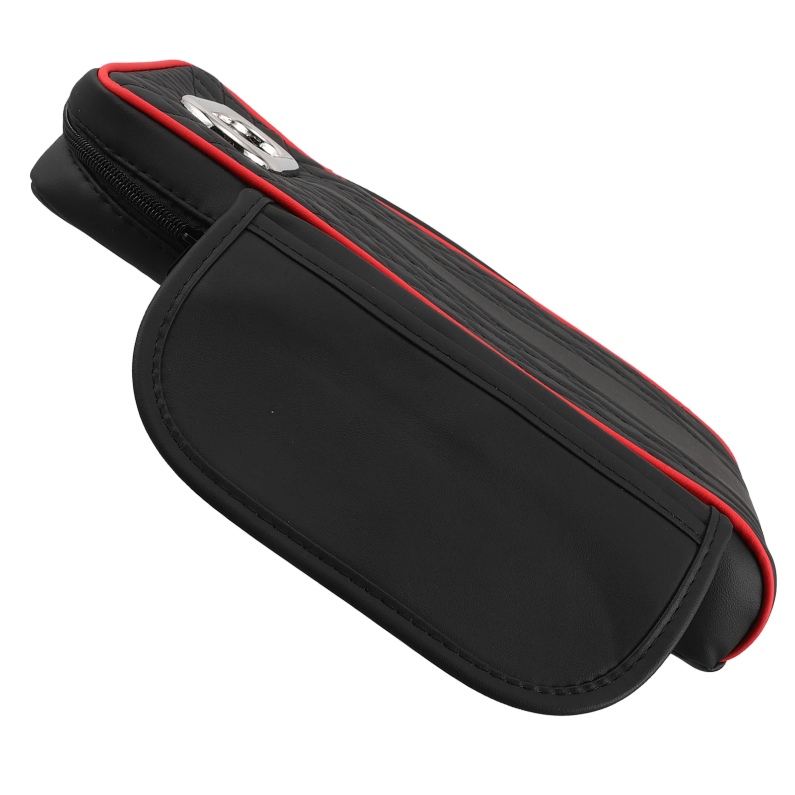 

Car Center Console Armrest Box Heightening Protective Black Red Multifunctional Storage Tissue Compartment Universal Car
